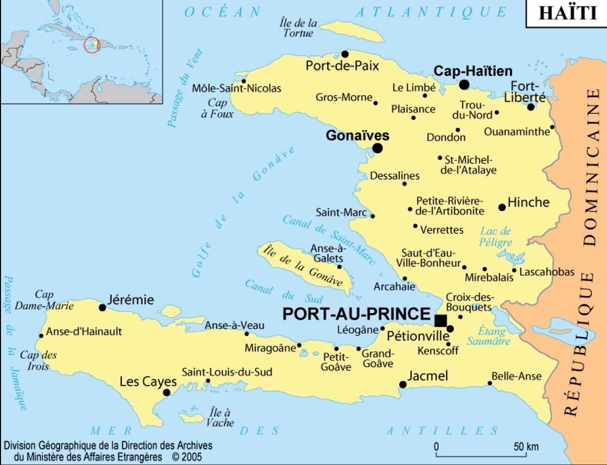 Haiti на карте